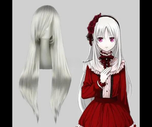 FINAL FANTASY Sephiroth Style Wig Silvery White 80cm