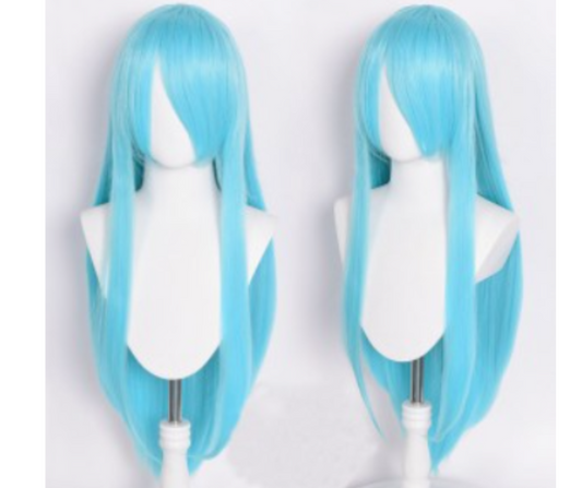Cosplay Anime Light Blue Wig- 80cm